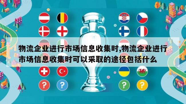 物流企业进行市场信息收集时,物流企业进行市场信息收集时可以采取的途径包括什么